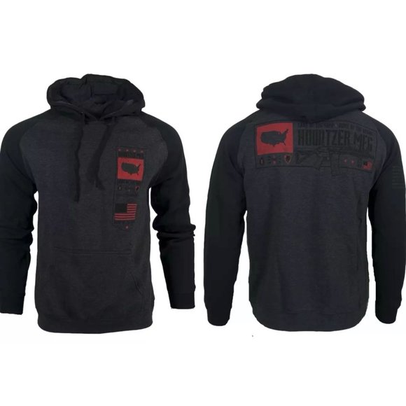 HOWITZER Other - Howitzer Style Men's Hoodie FREE AND BRAVE Militar